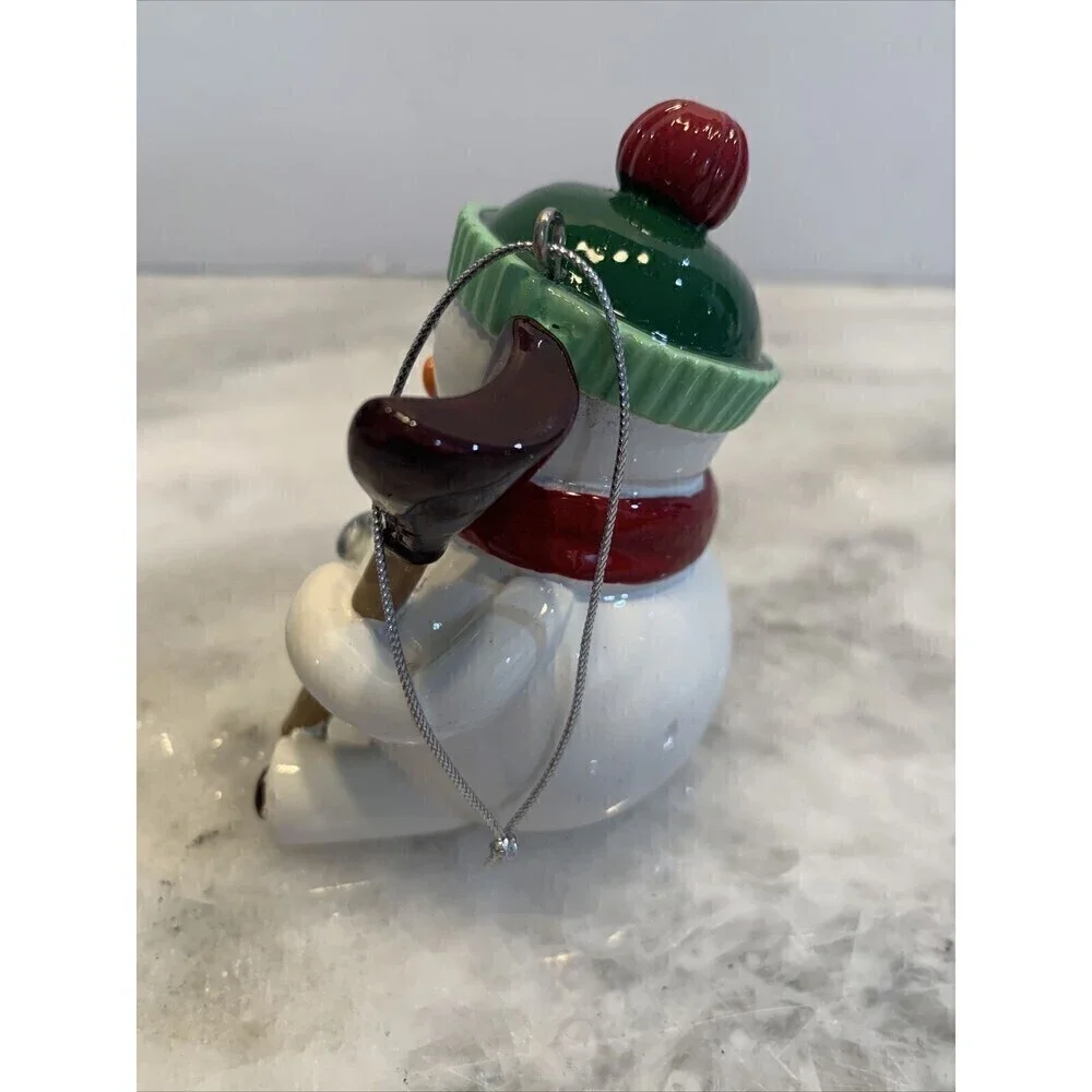 KISSES Fitz and Floyd Snowman with Chocolate Kisses Christmas Ornament